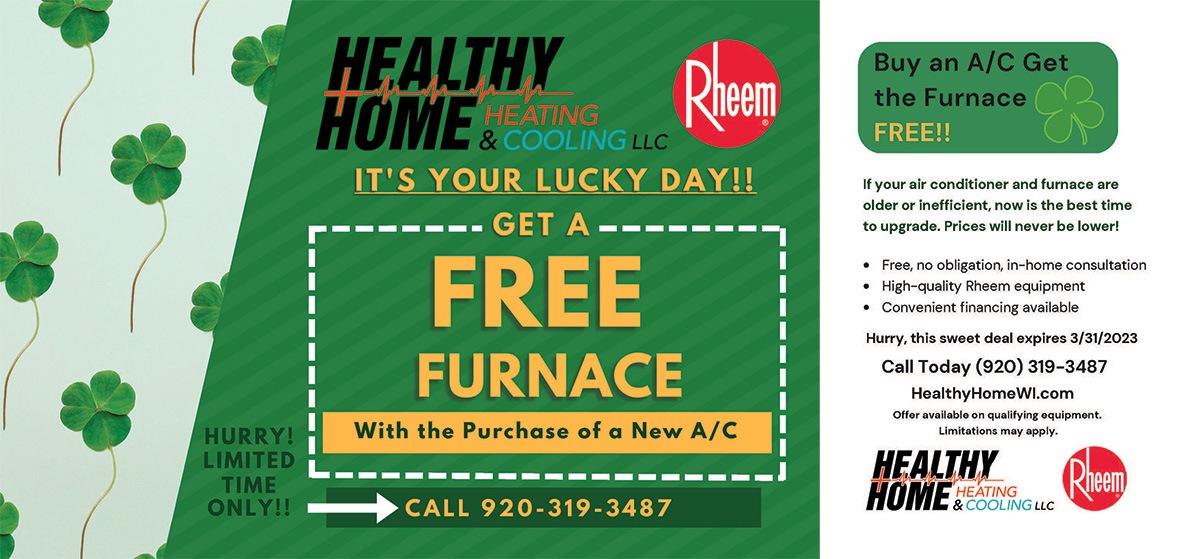 March Special - free furnace with the purchase of an AC unit