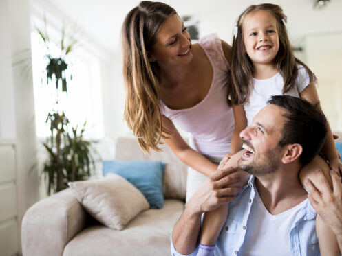 Fun family time in a DePere, WI home
